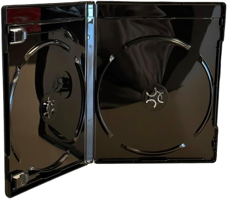 MediaPack4All Preminum (W/4K UHD) Black 12.5mm Double Blu-Ray Case for CD/DVD Storage, Double Capacity (1) - Image 2